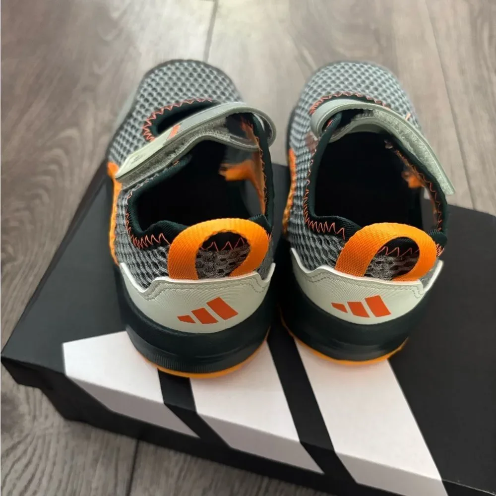 Adidas summer flex I Kids Gray and Orange Athletic Shoes